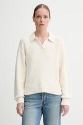 Levi's pulóver SATELLITE POLO SWEATER női, fehér, 0012N - bézs S