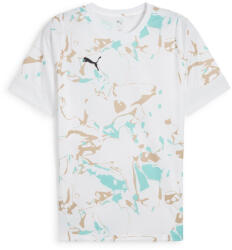 PUMA Férfi Rövid Ujjú Futball Póló Teamcup PUMA bézs|fehér