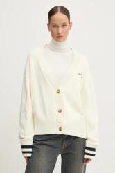 Guess Jeans pamut kardigán - bézs L
