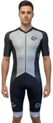 C-LAB Háromfunkciós triatlonruha - hosszú távú triatlon versenyekre XL fekete|szürke