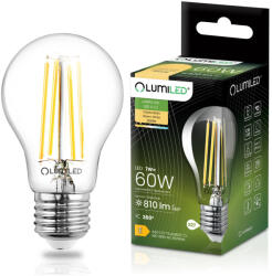 Lumileds LED izzó E27 A60 7W = 60W 810lm 3000K Meleg 360°-os IZZÓFŰSZERES LUMILED (LUMLEDJ0109)
