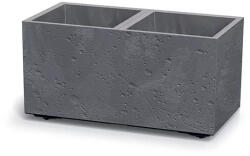 Prosperplast Sierra Square Beton Effect virágcserép, 30 cm - marengo (DSI600E-425U)