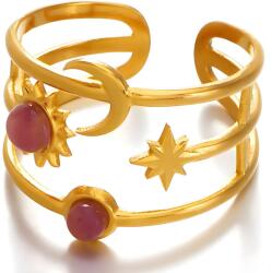 HARAHU OB-38886 Gyűrű - Arany / Lila / 55mm KP38886