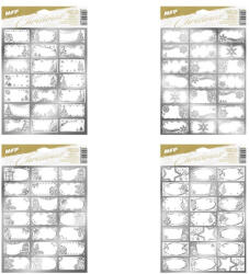  Ajándékkísérő Címke Öntapadós 21 Darab/Csomag Ezüst (MFP8885930)