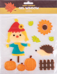  Őszi Ablakzselé 20x25 cm Süni (QX312853)