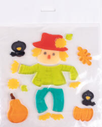  Őszi Ablakzselé 20x25 cm Madárijesztő (QX312839)