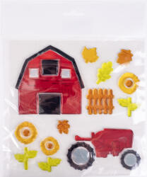  Őszi Ablakzselé 20x25 cm Farm (QX312841)