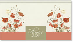 PD Period Flowers Zsebnaptár Fekvő Beige 2026 (P41144569)