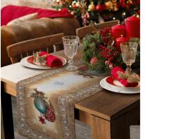 EUROFIRANY Gobelin karácsonyi terítő karácsonyfadíszes Arany 40x100 cm +/-5%