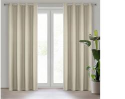 EUROFIRANY Rita egyszínű dekor függöny Cappuccino barna 140x250 cm