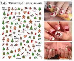 Körömmatrica - WG392 Karácsony