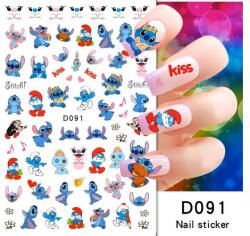  Körömmatrica - D091 Stitch mese
