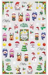 Körömmatrica - F1172 Karácsony
