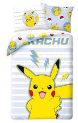 Halentex Pokemon ágyneműhuzat szett - kék csíkos