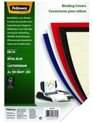Fellowes Hátlap FELLOWES Delta A/4 250 g matt bőrhatású királykék 100/csom (5371305) - fotoland