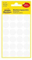 Avery Etikett AVERY 3170 öntapadó jelölőpont fehér 18mm 96 jelölőpont/csomag (3170) - fotoland