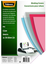 Fellowes Előlap FELLOWES A/4 240 mikron víztiszta 100/csom (53762) - papir-bolt