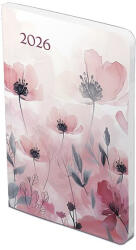 TopTimer Határidőnapló TOPTIMER Joy Flexi F012 B/6 heti fehér lapos Pipacs 2026 (T012F-003) - papir-bolt