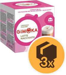 Gimoka Latte Macchiato Dolce Gusto kompatibilis kapszulás kávé - 3 x 16 kapszula - 3 doboz - 1 karton