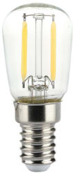 V-TAC Átlátszó LED izzó filament COG E14 ST64 2W 6500K kisgömb - 214446 (214446)