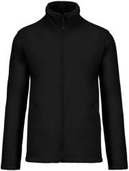 Kariban Uniszex FALCO cipzáras mikropolár pulóver, Kariban KA911, Black-S (ka911bl-s)