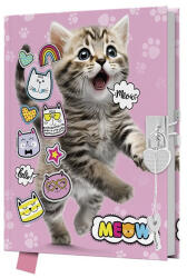 Junior Emlékkönyv JUNIOR Cicás lakattal (DBL36-2510) - papir-bolt