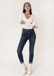 Nina Carter Blugi Dama Albastru inchis Slim Nina Carter P078-2A M9 (P078-2ADARKBLUE-38)