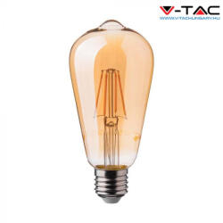 V-TAC Borostyán LED izzó filament COG E27 ST64 4W 2200K - 214361