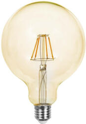 V-TAC Borostyán LED izzó filament COG E27 G125 12.5W 2200K nagygömb - 217456