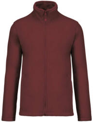 Kariban Uniszex FALCO cipzáras mikropolár pulóver, Kariban KA911, Wine-S (ka911wn-s)