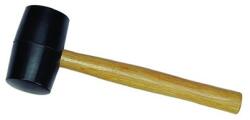  Gumikalapács fekete gumi fejjel, fa nyéllel, 80 mm Kód: 4235800