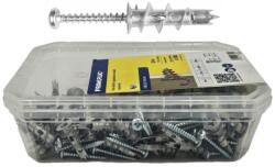  Gipszkarton dűbel fém önfúró - 13 × 31 mm + D-fejű csavar 4, 5 × 32 mm - 100 db/dobozKód: 64684