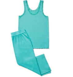 Tchibo - Pizsama bordás anyagból - nő - méret S 36/38 - türkiz