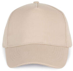 K-UP KP051 öt paneles pamut baseball sapka K-UP, Beige-U (kp051be-u)