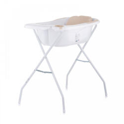 Chipolino Vela kád babatartóval és leeresztő dugóval 87cm + kádállvány - Mokka - babamamakozpont