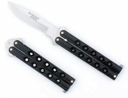 Joker pillangókés fekete markolattal 10 cm (N101-N)