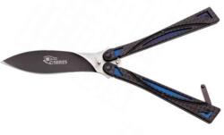 Albainox Osiris Blue pillangókés, 10 cm (36217)