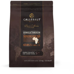 Callebaut Madagaszkár étcsokoládé, 67, 4 %, 2, 5 kg (CAL00510)