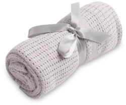 Sensillo csípkés pamut takaró 110x70 cm-Grey - bergon