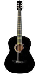 DEPOX Chitara clasica din lemn 95 cm, Clasic Black (F65)