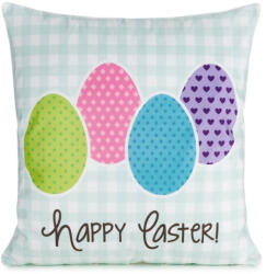  Spring1 húsvéti díszpárnahuzat Kék 45x45 cm