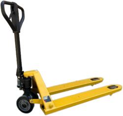 Caterpillar Gumikerekes CATERPILLAR 2, 5 tonnás poliuretán szimpla görgős PRÉMIUM kézi raklapemelő