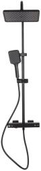 Water Fun Tulle Black zuhanyszett, termosztátos csapteleppel (CSTBL-17-KT)