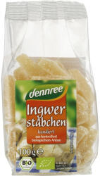 Dennree Ghimbir bio confiat, 100 g
