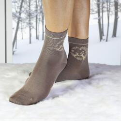 Aura Via Mikulásos-Karácsonyi rénszarvasos női zokni 38-41 101501