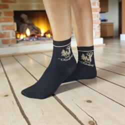 Aura Via Mikulásos-Karácsonyi rénszarvasos női zokni 35-38 101510