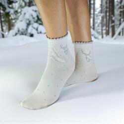 Aura Via Mikulásos-Karácsonyi rénszarvasos női zokni 38-41 101528