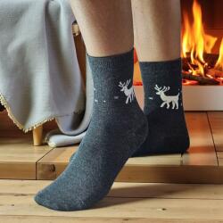 Aura Via Mikulásos-Karácsonyi rénszarvasos női zokni 35-38 101540