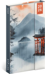 Realsystem mágnessel záródó agenda, határidőnapló, 13x21cm, heti tervező, 2026, Japan (RSZ-5413-JA) - mesescuccok