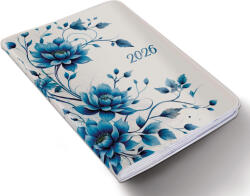 Realsystem határidőnapló, B/6, heti tervező, 2026, Fiestina Light virágminta (RSZ-5411-71)